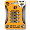 JCB SUPER alkalická baterie LR03, blistr 4 ks JCB-LR03-4B