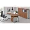 NABYTOK-DIZAJNOVY.SK - ZEP 1.6 19 - Zostava kancelárskeho nábytku Komfort 1.6, orech / sivá