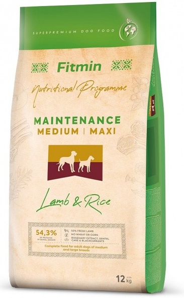 Fitmin Dog Medium maxi lamb & rice 12 kg