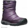 KEEN Puffrider WP detské topánky, black plum/daiquiri green EU 34