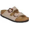 BIRKENSTOCK Šľapky Arizona Kids Flower Buckle Béžová