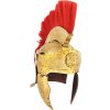 Deepeka Římská přilba Pretoriánské gardy – mosazná, zdobená replika s chocholem