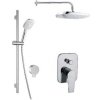 kielle Harmonia - Sprchový set s batériou pod omietku, na 2 spotrebiče, s príslušenstvom a telesom, chróm 20623SP10