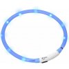 Svietiaci obojok modrý Visio Light 70cm USB