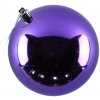 DECOLED Plastové koule prům. 10 cm fialové 6× lesklá