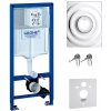 Súprava podomietková konštrukcia Grohe Rapid SL 38539001, splachovacie tlačidlo Grohe Surf 38574000