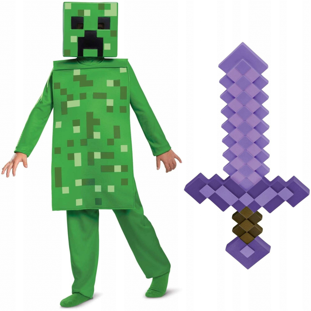 Epee maska Minecraft Creeper