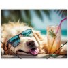 Doska s gumičkou, 15 mm, PP, A4, PANTA PLAST, Chillout dog
