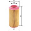 Vzduchový filter BOSCH 1 457 433 558