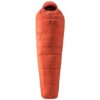 Deuter ASTRO PRO 600 SL paprika-redwood výška osoby do 175 cm - levý zip; Červená spacák