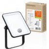 Reflektor LED 10W+PIR 6500K BK LEDVANCE FL ESSENTIAL SENSOR