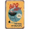 Ceduľa BBQ Party Vintage style 30cm x 20cm Plechová tabuľa