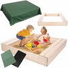 Drevené pieskovisko 120x120 s lavičkami AGRO PLANDEKA, ekologické drevo