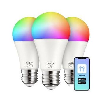 Niceboy ION SmartBulb RGB E27, 12W, 3 ks SC-E27-12W-triple-pack