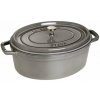 Staub Cocotte hrniec oválny 37 cm 8 l grafitovo sivý