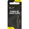 Avid Carp Montáž Outline FleckTone Fused Lead QC Clips