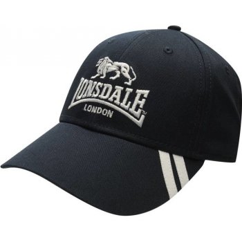 Lonsdale 2 Stripe Cap Navy/White Pánské