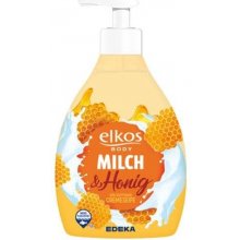 Elkos Milk & Honey krémové tekuté mydlo s pumpičkou 500 ml