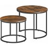 Set 2ks rustikálnych kávových stolíkov