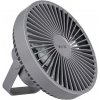 Vayox LED Nabíjací stolný ventilátor s LED osvetlením LED/2W/5V USB 2400 mAh šedá BX0056 + záruka 3 roky zadarmo + záruka 3 roky zadarmo
