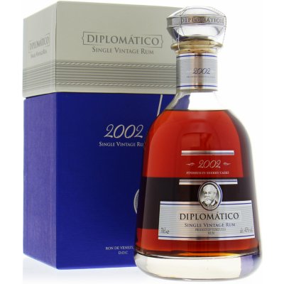 Diplomático Single Vintage 2002 43% 0,7 l (kartón)