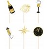 Ozdoby na tort, muffiny - Happy New Year Silvester, 6 kusov SYL-080