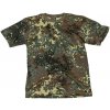 Maskáčové tričko s krátkym rukávom - flecktarn, XL