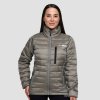 GymBeam Dámska bunda Puffer Vetiver/Black - S