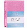 Froté plachta s gumou AmeliaHome Ruby ružová, veľkosť 160-180x200