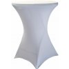 TENTino AKCIA! Okrúhly bistro stolík koktailový 60 cm IVÁNEK WHITE + obrus BASIC ZADARMO Farba obrusu: BIELA / WHITE