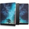 Flipové púzdro s dizajnom strom kwmobile Amazon Kindle Oasis 10. Generation modrá