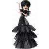 Mattel Monster High X Wednesday Addams v čierných šatoch Rave’N HXJ03