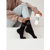 Fashionweek Dámske bavlnené ponožky EMOTKI SMILE MM3 Farba: Čierna, Veľkosť: Universal