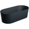 OMNIRES - OVO PZ+ voľne stojaca vaňa, 160 x 75 cm čierna lava /BLV/ OVOWWBLV