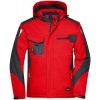 James & Nicholson pánska softshellová bunda JN824 Red