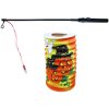 Lampión tekvica Halloween 15 cm so svietiacou paličkou 39 cm