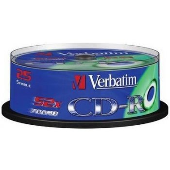 Verbatim CD-R 700MB 52x, 25ks