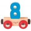 Bigjigs Rail Vagónik drevené vláčikodráhy - Číslo 8