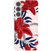 Picasee silikónový prehľadný obal pre Samsung Galaxy S23+ 5G - Red Lily