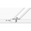 Effector - Profil ku keramike - A56 - Dĺžka 2,5 m - Farba Striebro