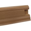 Döllken , DOPREDAJ: Soklová podlahová lišta SLK50 W134 Buk tmavý 2,5 m, kút (vnútorný), hnedá
