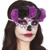 Guirca Škraboška s čierno-fialovými kvietkami - Catrina