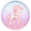Hodiny Hama Magical Unicorn, dětské nástěnné, průměr 25 cm, tichý chod