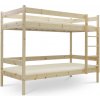 Wilsondo Nelakovaná poschodová posteľ s roštom Paulína 90x200 - prírodná