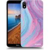 Picasee silikónový prehľadný obal pre Xiaomi Redmi 7A - Pink liquid