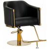 Kadernícke kreslo Burgos čierne zlato