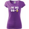 Je mi 60 pivo - Dámske tričko Pure - S ( Fialová )