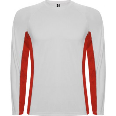 Roly pánske športové tričko Shanghai L/S white red