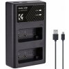 Kf Duální USB nabíječka pro LP-e17, LPE17, Canon Eos RP M3, M5, M6, 77d, 800d, 8000d / 8.0008