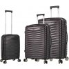Cestovné kufre set 3ks Snowball Waves PP 4W S, M, L 230 L čierna